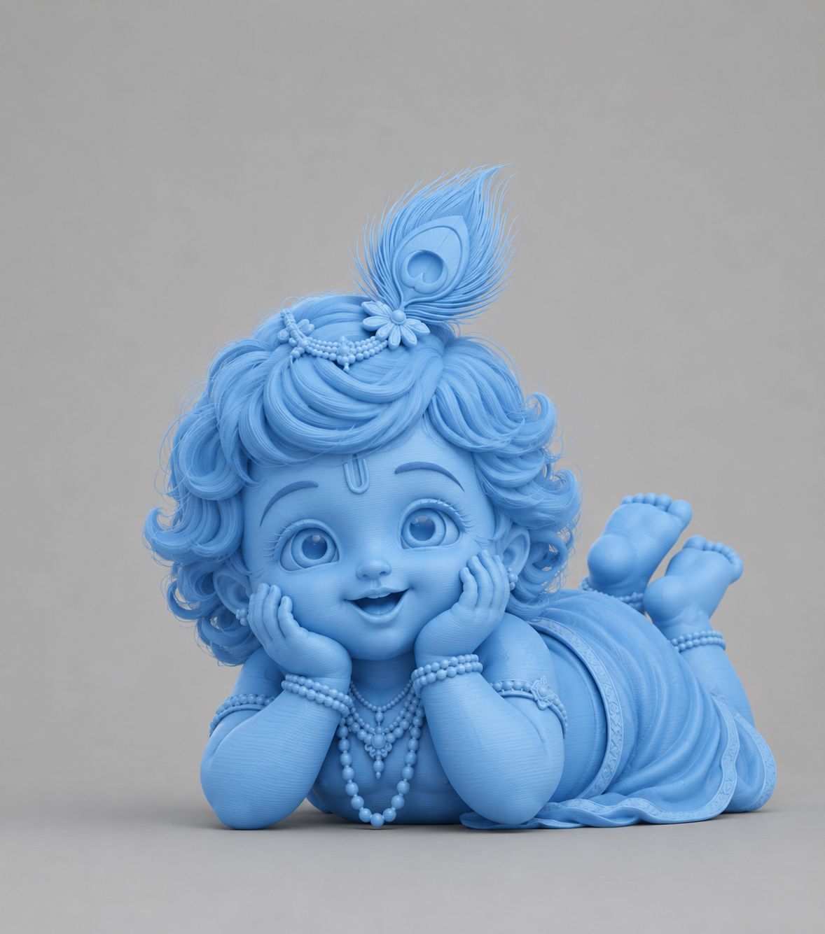 Krishna Cute Little Chibi 3D Model (5 Inch)